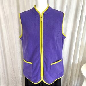 Susan Graver Purple Vest with Yellow Accents